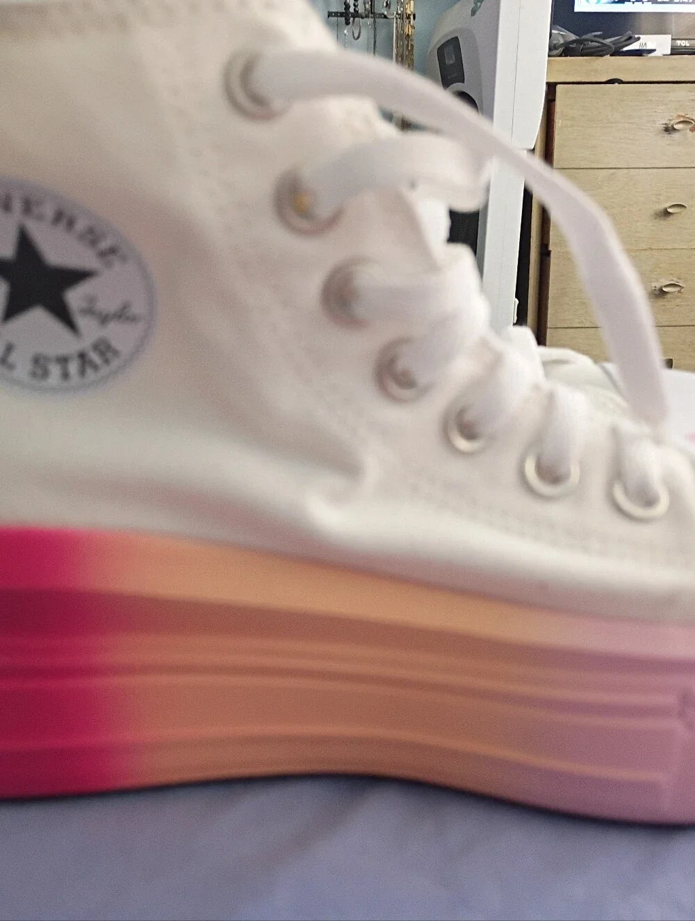 Converse Chucks All Star Move Ombre Platform White Size 5 Youth Fits Women 6.5-7